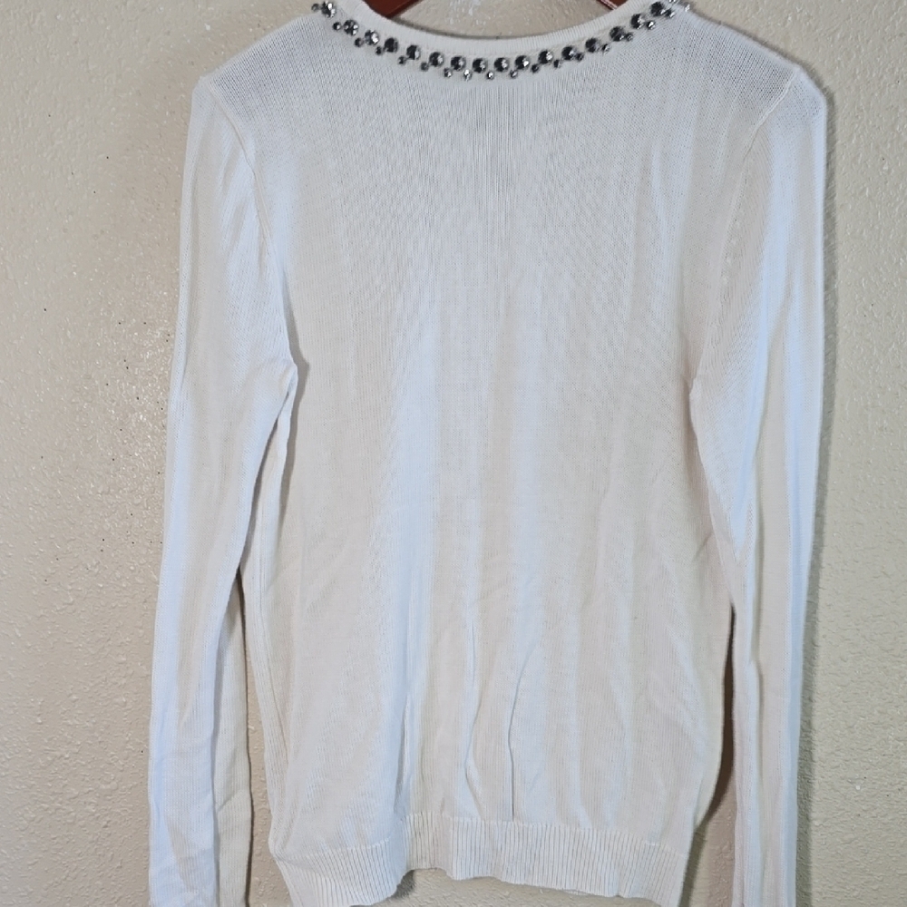Ralph Lauren White Sweater Top - Picture 6 of 6
